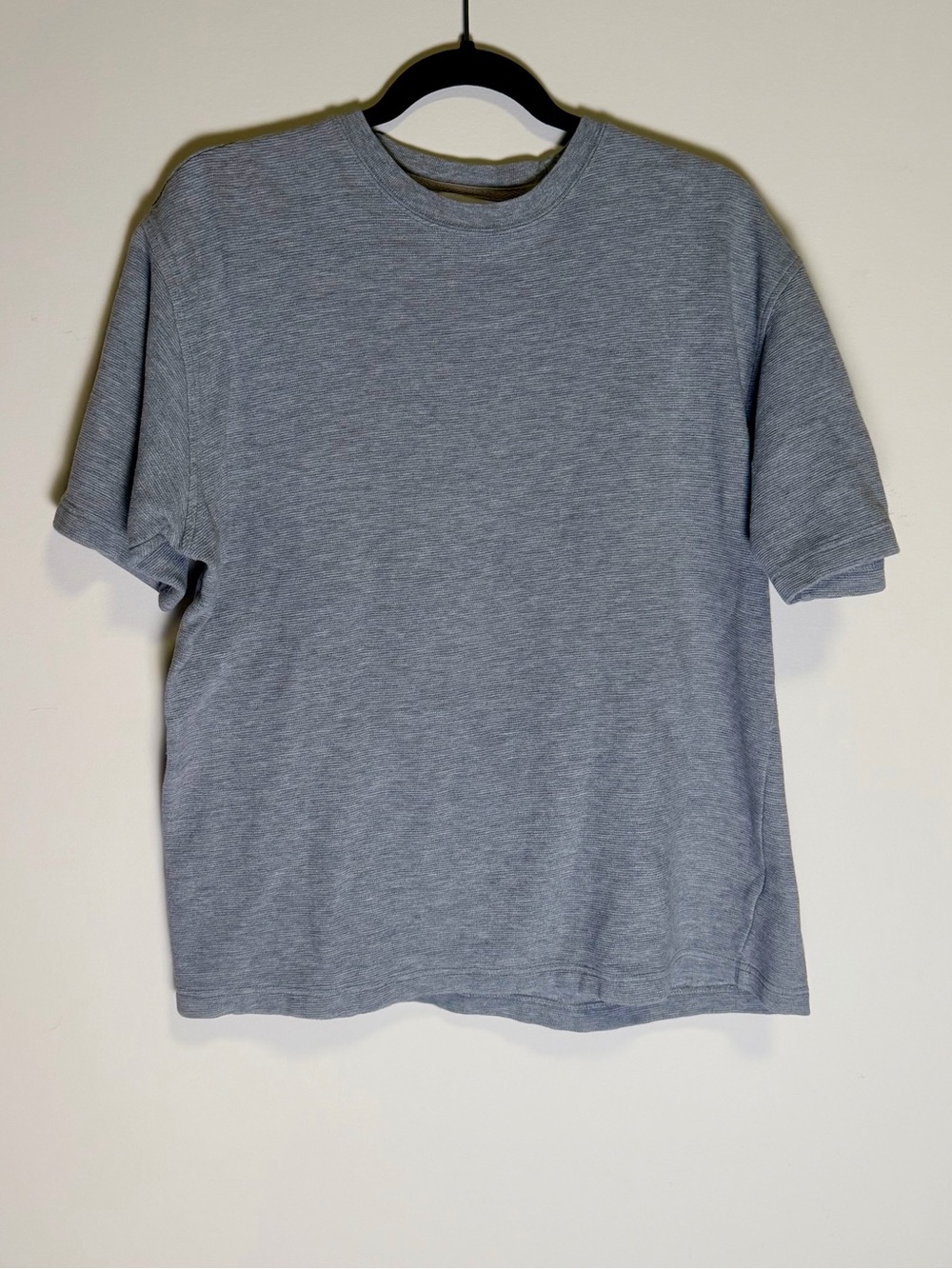 Geoffrey Beene 100% Cotton Men's Short-Sleeve Crewneck Tee in Heather Gray
